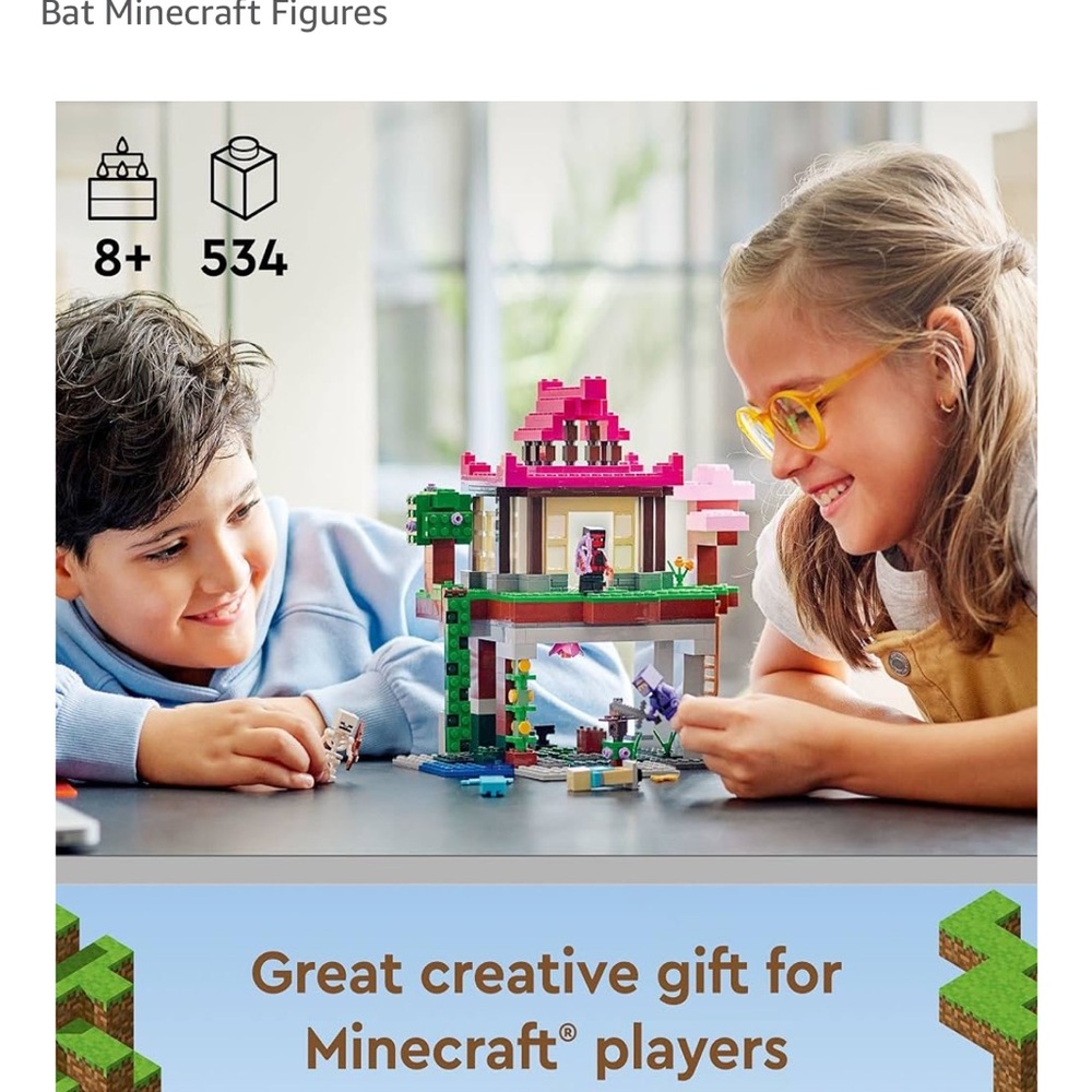 Lego Minecraft Playset - Pink, Green, Black - Picture 2 of 4